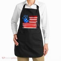Painted American Flag Hand Print Apron thumb 2