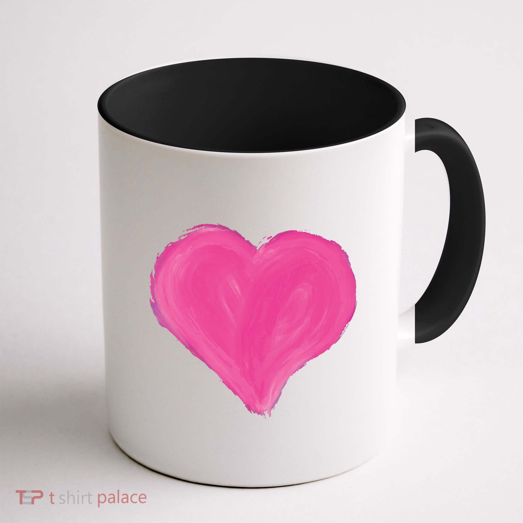 Painted Heart Coffee Mug