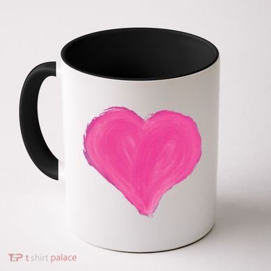 Painted Heart Coffee Mug