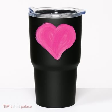 Painted Heart Tumbler