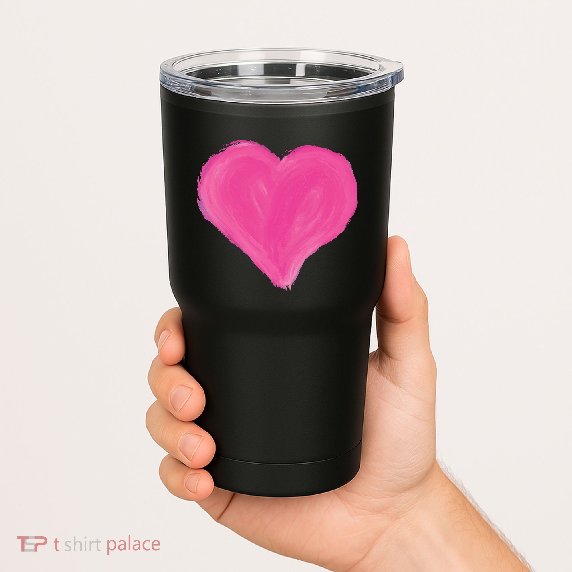 Painted Heart Tumbler