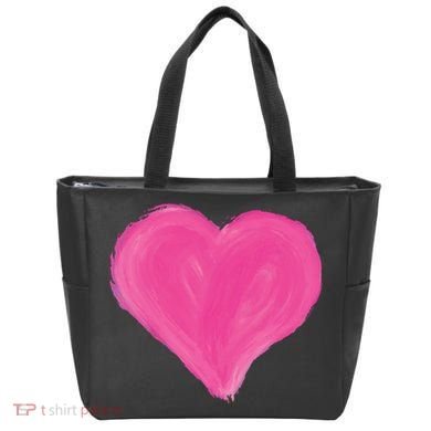 Painted Heart Tote Bag