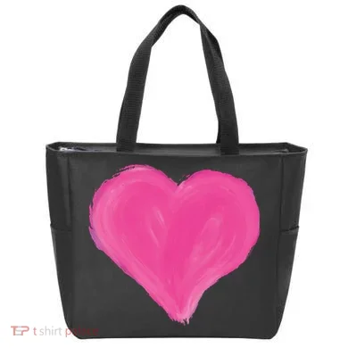 Painted Heart Tote Bag