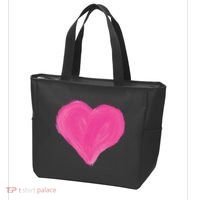 Painted Heart Tote Bag thumb 3