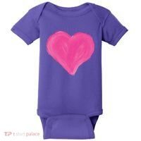 Painted Heart Baby Bodysuit thumb 0