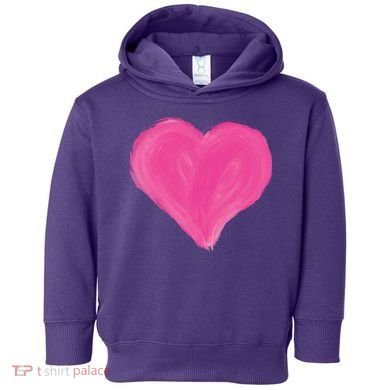 Painted Heart Toddler Hoodie