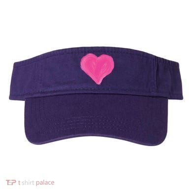 Painted Heart Visor