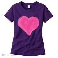 Painted Heart Women's T-Shirt thumb 0