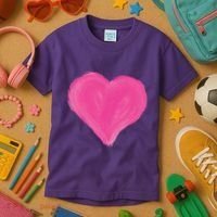 Painted Heart Kids T-Shirt thumb 3