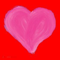 Painted Heart Santa Hat thumb 1