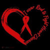 Painted I Wear Red To Fight Heart Disease Coffee Mug thumb 5