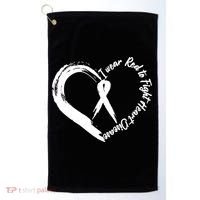 Painted I Wear Red To Fight Heart Disease Golf Towel thumb 0