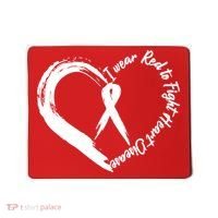 Painted I Wear Red To Fight Heart Disease Mousepad thumb 0