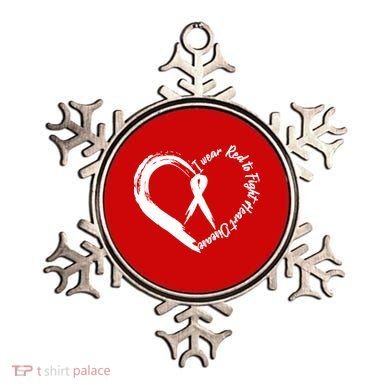 Painted I Wear Red To Fight Heart Disease Ornament