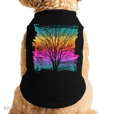 Painted Sunset Colors Tree Doggie Tank