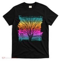 Painted Sunset Colors Tree T-Shirt thumb 0