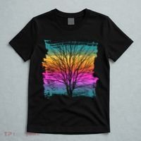 Painted Sunset Colors Tree T-Shirt thumb 5