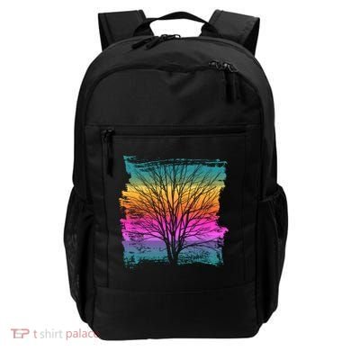 Painted Sunset Colors Tree Backpack