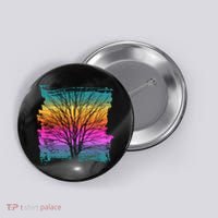 Painted Sunset Colors Tree Button thumb 0