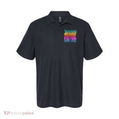 Painted Sunset Colors Tree Polo