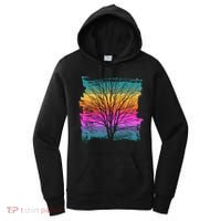 Painted Sunset Colors Tree Women's Hoodie thumb 0