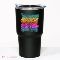 Painted Sunset Colors Tree Tumbler thumb 0