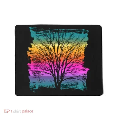 Painted Sunset Colors Tree Mousepad