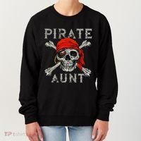 Pirate Aunt Jolly Roger Skull & Crossbones Flag Women's Sweatshirt thumb 0