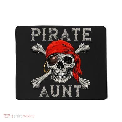 Pirate Aunt Jolly Roger Skull & Crossbones Flag Mousepad