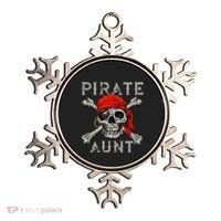 Pirate Aunt Jolly Roger Skull & Crossbones Flag Ornament thumb 0