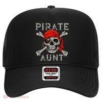 Pirate Aunt Jolly Roger Skull & Crossbones Flag Hat thumb 0