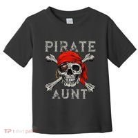 Pirate Aunt Jolly Roger Skull & Crossbones Flag Toddler T-Shirt thumb 0