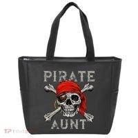 Pirate Aunt Jolly Roger Skull & Crossbones Flag Tote Bag thumb 0