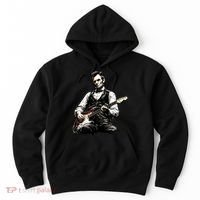 President Abraham Lincoln Abe Playing Guitar Hoodie thumb 0