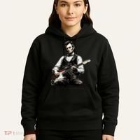 President Abraham Lincoln Abe Playing Guitar Hoodie thumb 5
