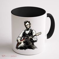 President Abraham Lincoln Abe Playing Guitar Coffee Mug thumb 1