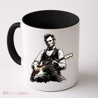 President Abraham Lincoln Abe Playing Guitar Coffee Mug thumb 0