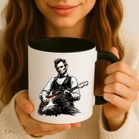 President Abraham Lincoln Abe Playing Guitar Coffee Mug thumb 3
