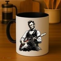 President Abraham Lincoln Abe Playing Guitar Coffee Mug thumb 4