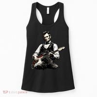 President Abraham Lincoln Abe Playing Guitar Women's Tank Top thumb 0
