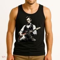 President Abraham Lincoln Abe Playing Guitar Tank Top thumb 3