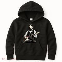 President Abraham Lincoln Abe Playing Guitar Kids Hoodie thumb 0