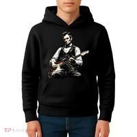 President Abraham Lincoln Abe Playing Guitar Kids Hoodie thumb 4