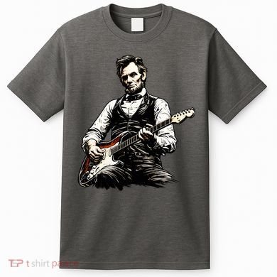 President Abraham Lincoln Abe Playing Guitar T-Shirt