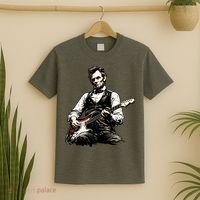 President Abraham Lincoln Abe Playing Guitar T-Shirt thumb 2