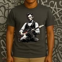 President Abraham Lincoln Abe Playing Guitar T-Shirt thumb 3