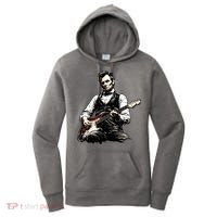 President Abraham Lincoln Abe Playing Guitar Women's Hoodie thumb 0