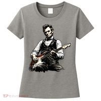 President Abraham Lincoln Abe Playing Guitar Women's T-Shirt thumb 0