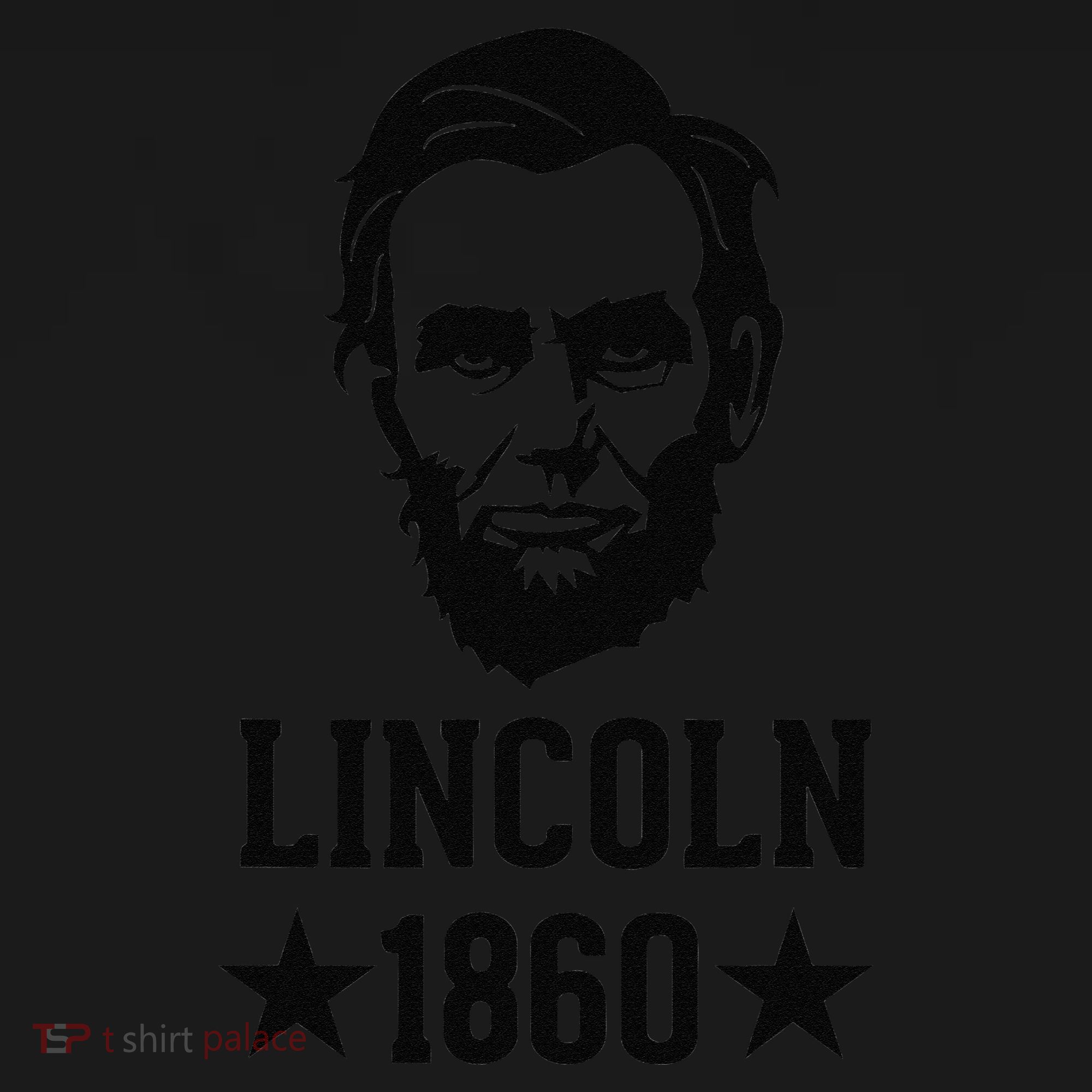 President Abraham Lincoln 1860 Abe America Silhouette Coaster