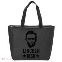 President Abraham Lincoln 1860 Abe America Silhouette Tote Bag thumb 0